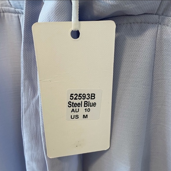 Saints & Secrets Baby Blue Flutter Dress NWT - Picture 10 of 15